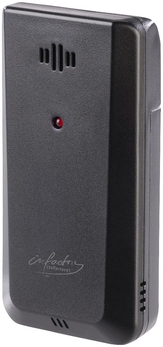 infactory Wanduhr: WLAN-Funk-Wetterstation mit Widescreen-VA-Display, Aussensensor und App (WLAN-Far