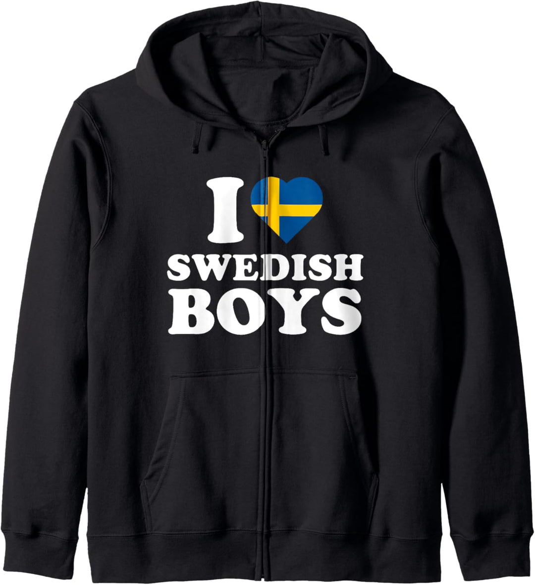 I Love Swedish Boys Kapuzenjacke