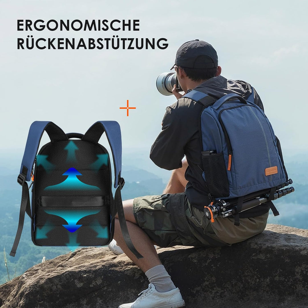 TARION Kamerarucksack Spiegelreflex Fotorucksack Wasserdicht Leicht und Kompakt Klein DSLR Rucksack