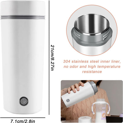 Reise Wasserkocher,450 ML 220 V/300W Kleiner Tragbarer Elektrischer Wasserkocher,Tragbarer Wasserkoc
