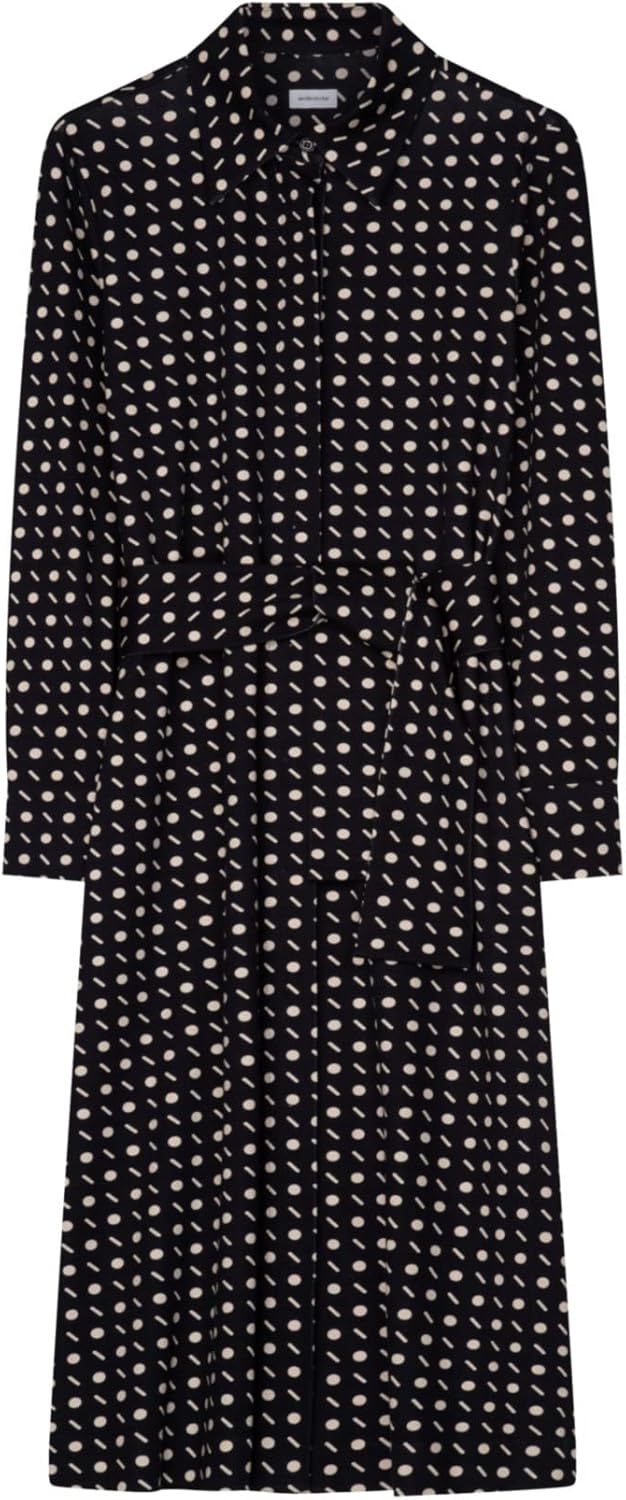 Seidensticker Damen Blusen Kleid - Fashion - Regular Fit - tailliert - Bügelleicht – Langarm 34 Dunk