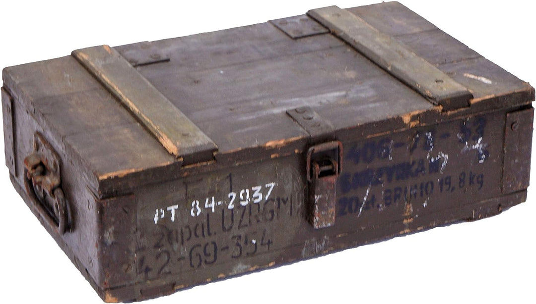 kleine Munititionskiste Box F-1" Transportkiste Werkzeugkiste Aufewahrungsbox Miltärkiste Kiste mit