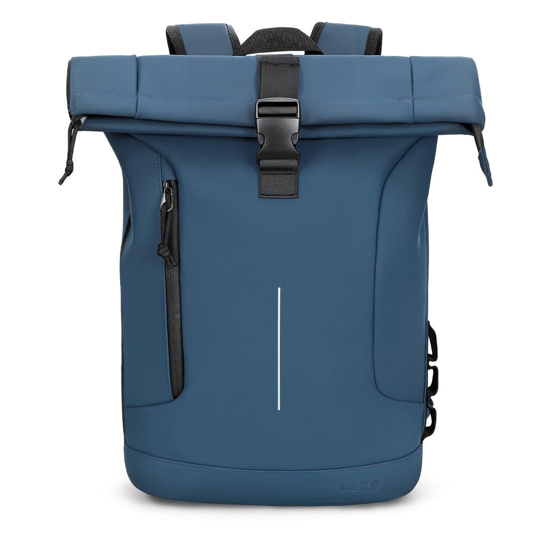 Rolltop Rucksack Herren Damen, Wasserdicht Laptop Schulrucksack mit 17 Zoll Laptopfach, Gross Reiser