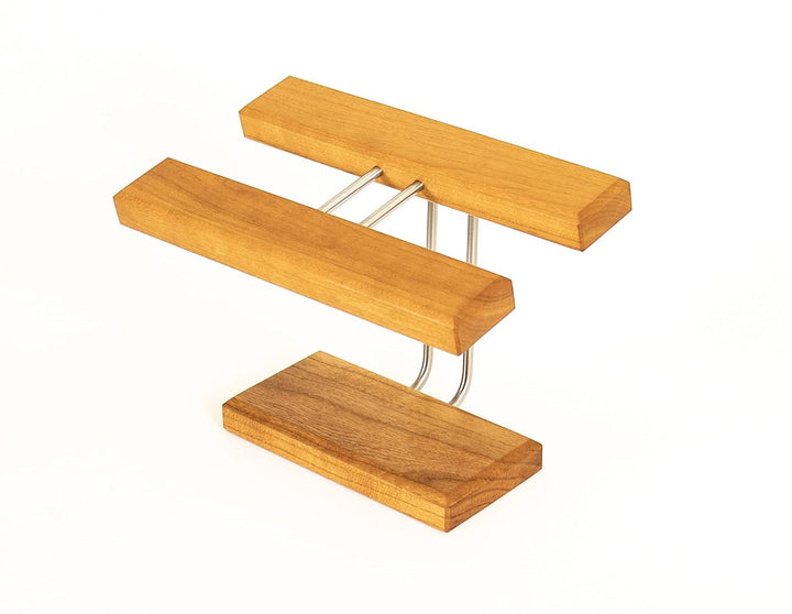 Uhrenhalter Uhrenständer Uhrhalter Ringablage Armbandhalter Kirschbaumholz Made in Germany (20cm Bre