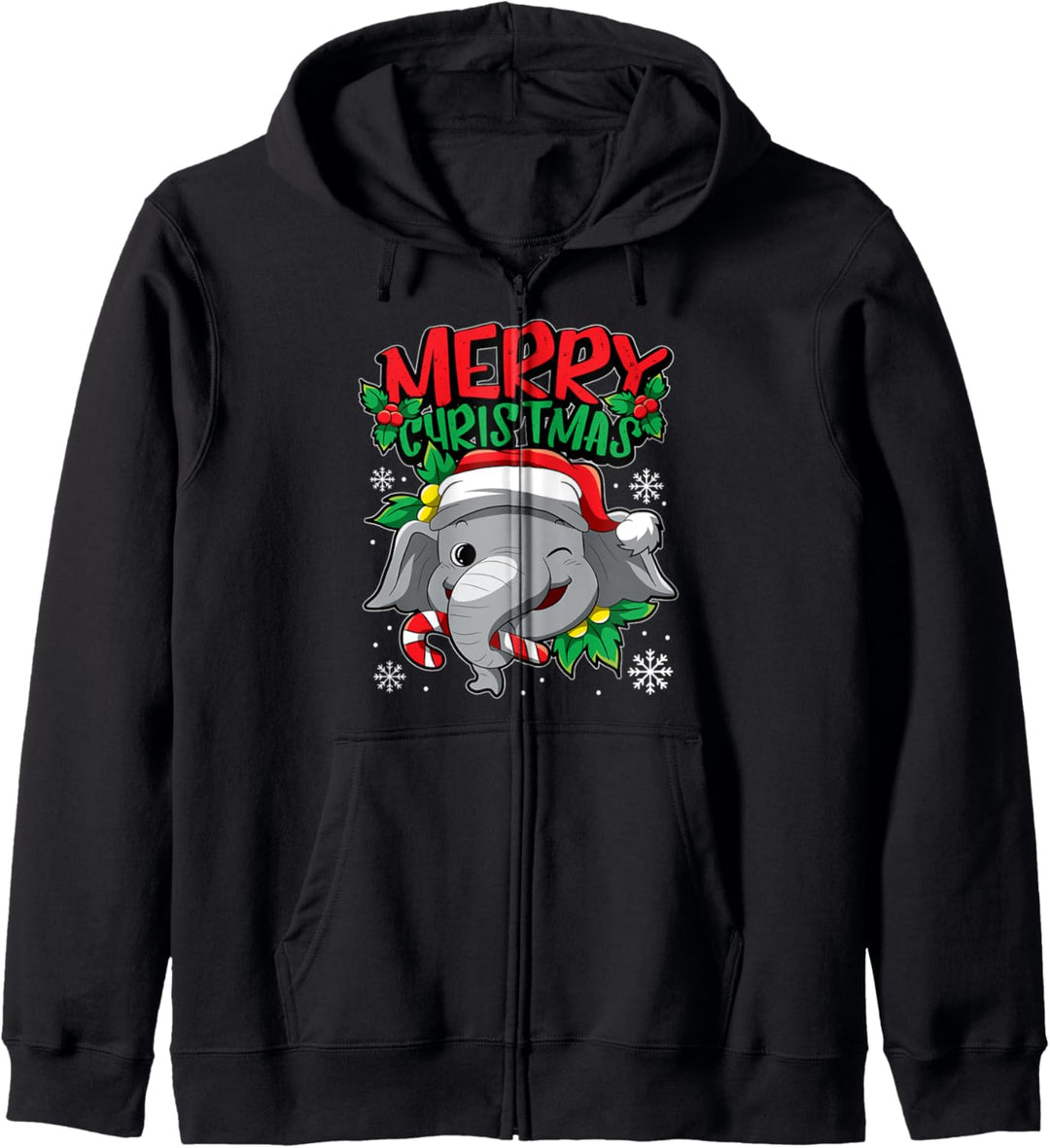 Weihnachtselefant - Süsse Weihnachtstiere - Elefant Kapuzenjacke