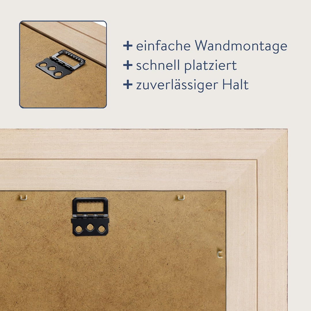 WANDStyle Spiegel Barock und Antik I Aussenmass: 70x70cm I Farbe: Schwarz I schwarzer Wandspiegel au