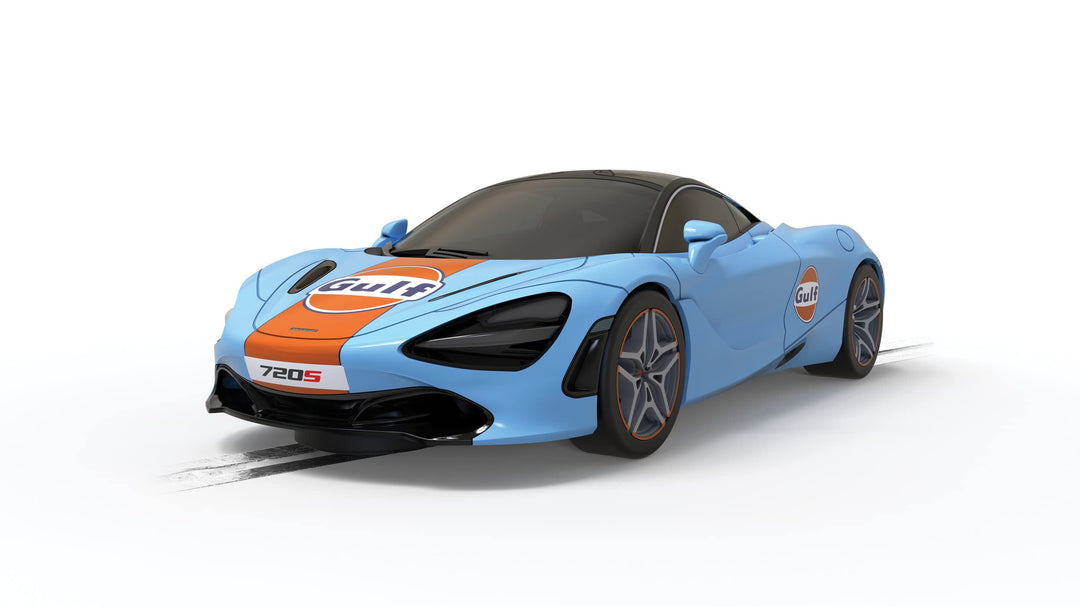 Scalextric C4394 1:32 McLaren 720S Gulf Edition HD - Slotcar, Rennbahn, Auto für Rennbahn, Rennbahna