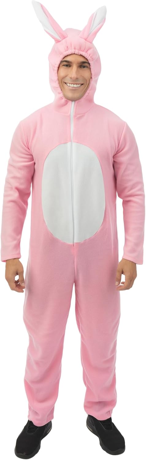 P'TIT CLOWN - Hasenkostüm - Erwachsenenkostüm - Unisex - Perfekt für Karneval, JGA, Ostern, Hallowee