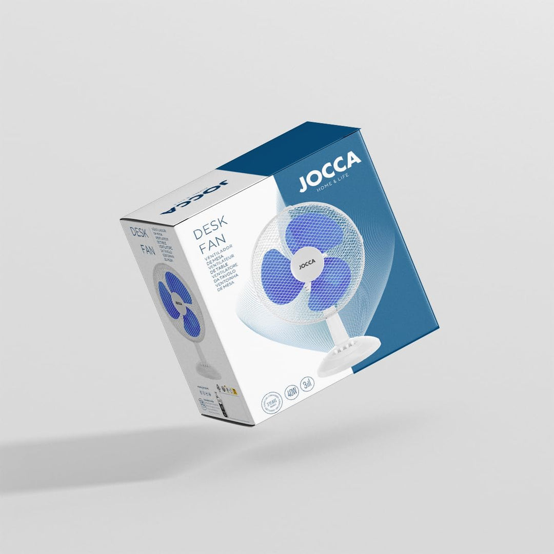 Jocca - Tischventilator 30 cm Durchmesser/Leistung 45 W / 3 Geschwindigkeiten / 3 Flügel/Oszillation