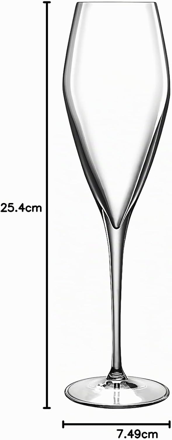 Bormioli Luigi Atelier Set Prosecco-Kelche, Schallglas, Transparent, 27 cl, 6 Stück