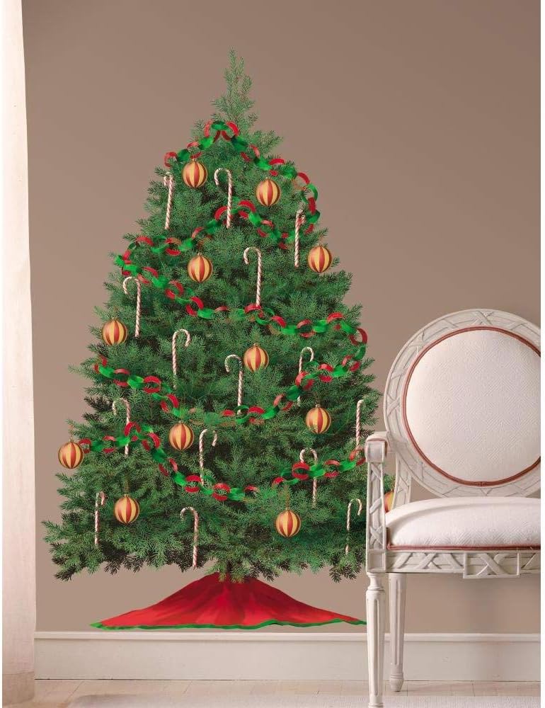 RoomMates Wandsticker Children'einen Tannenbaum s, Mehrfarbig, Farbe