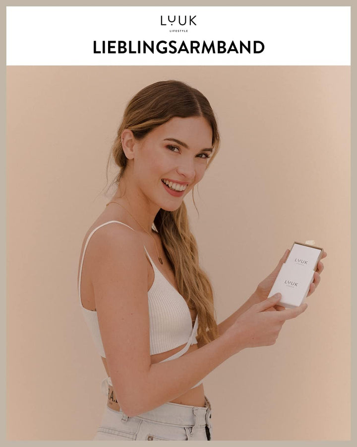 LUUK LIFESTYLE Halsketten, Armbänder und Schmucksets aus Edelstahl, modernes und schlichtes Design,