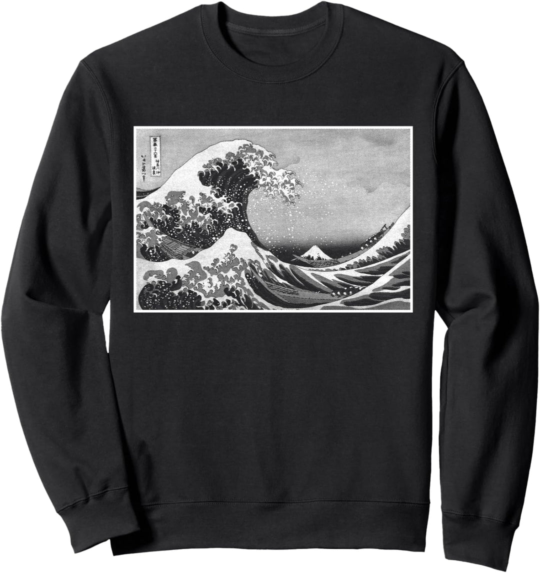 Die grosse Welle der japanischen Kunst von Kanagawa Hokusai Sweatshirt