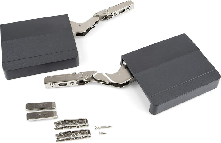 Emuca - Frontliftbeschlag für möbel Hubtüren, Komplettset für Klappenhöhen, stärke 480-1.250, Stahl