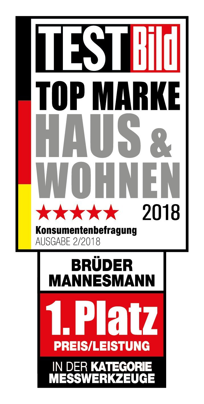 Brüder Mannesmann Werkzeug Mannesmann Laser-Wasserwaagen-Set, im Koffer, M81125