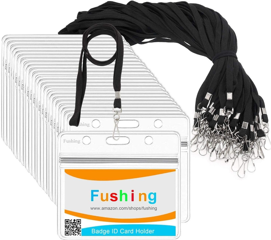 Ausweishülle Mit Band - Fushing 30 Stück Lanyard Kartenhalter Namensschilder Lanyard Namensschilder