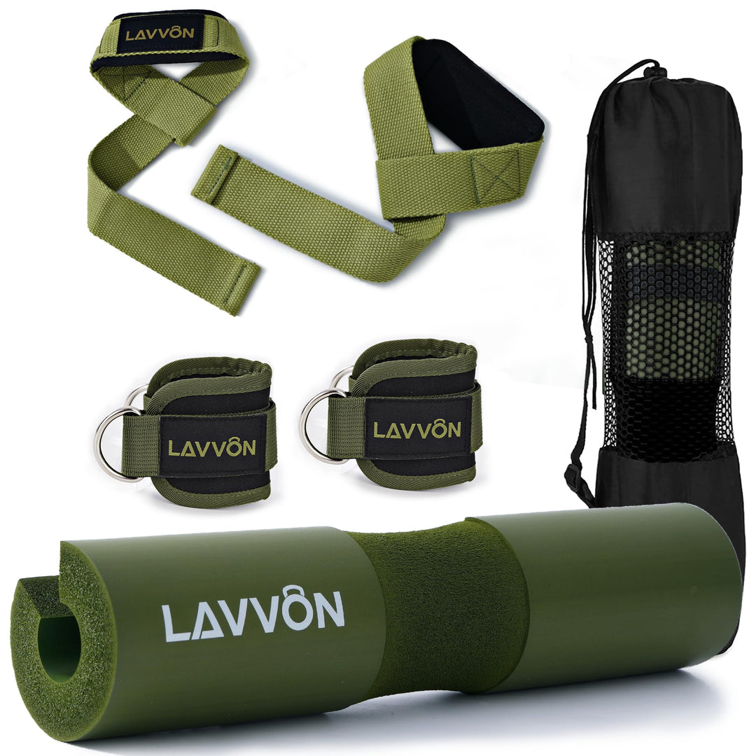 Langhantel Polster Set - Hip Thrust Pad Polster für Langhantelstange - Hantel Nackenpolster, Polster