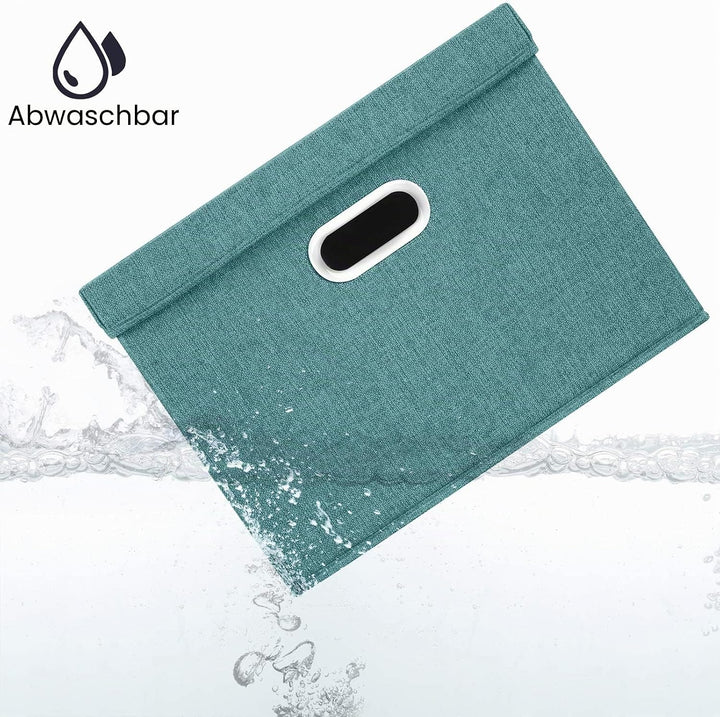 TYEERS Aufbewahrungsbox mit Deckel Gross, Stoff, Faltbare, Waschbare, Kisten Aufbewahrung mit Deckel