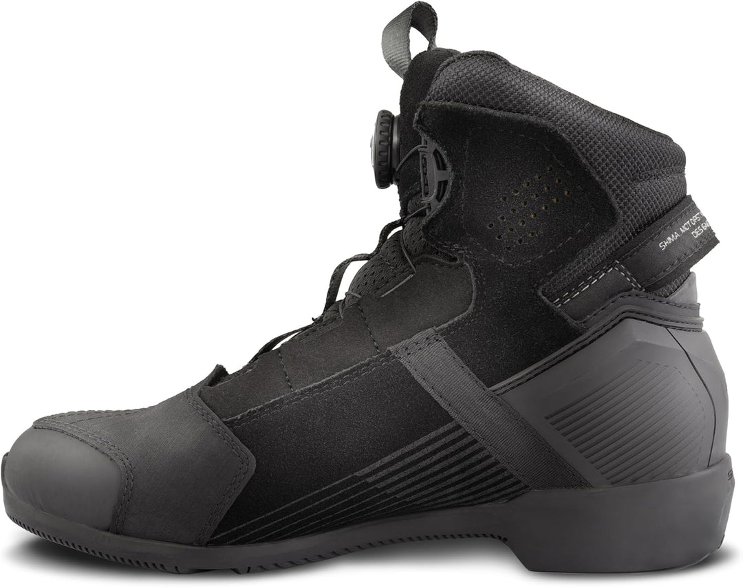 SHIMA EDGE VENTED Motorrad Schuhe Damen Leder Belüftet Motorradstiefel Protektoren Leder ATOP Rutsch