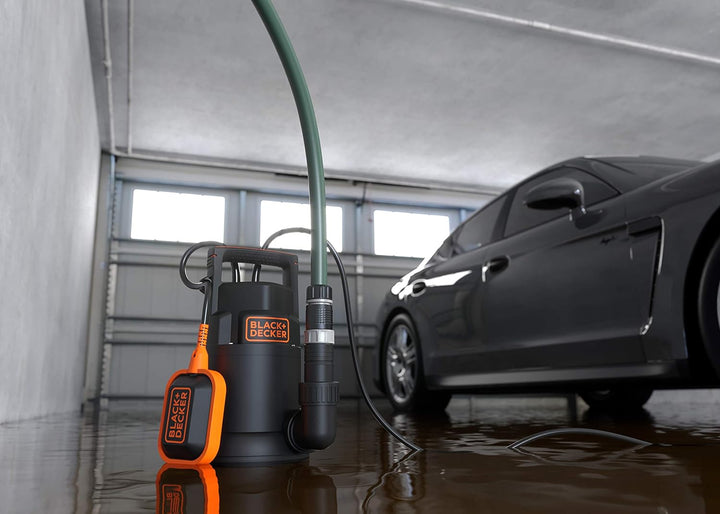 BLACK+DECKER BXUP250PCE Tauchpumpe für Klarwasser (250 W, max. Förderleistung 6000 l/h, max. Förderh
