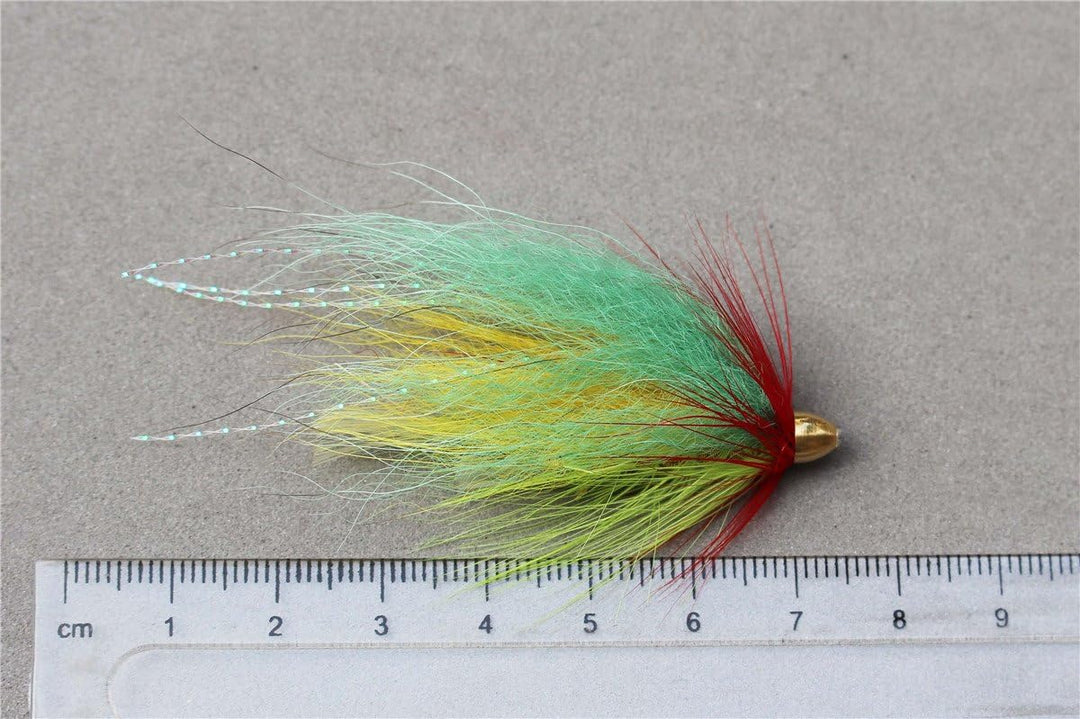 Tigofly 40 Stück/Los Cone Head Tube Fly 5 Muster Streamer Fly Lachsforelle Steelhead Fliegenfischen