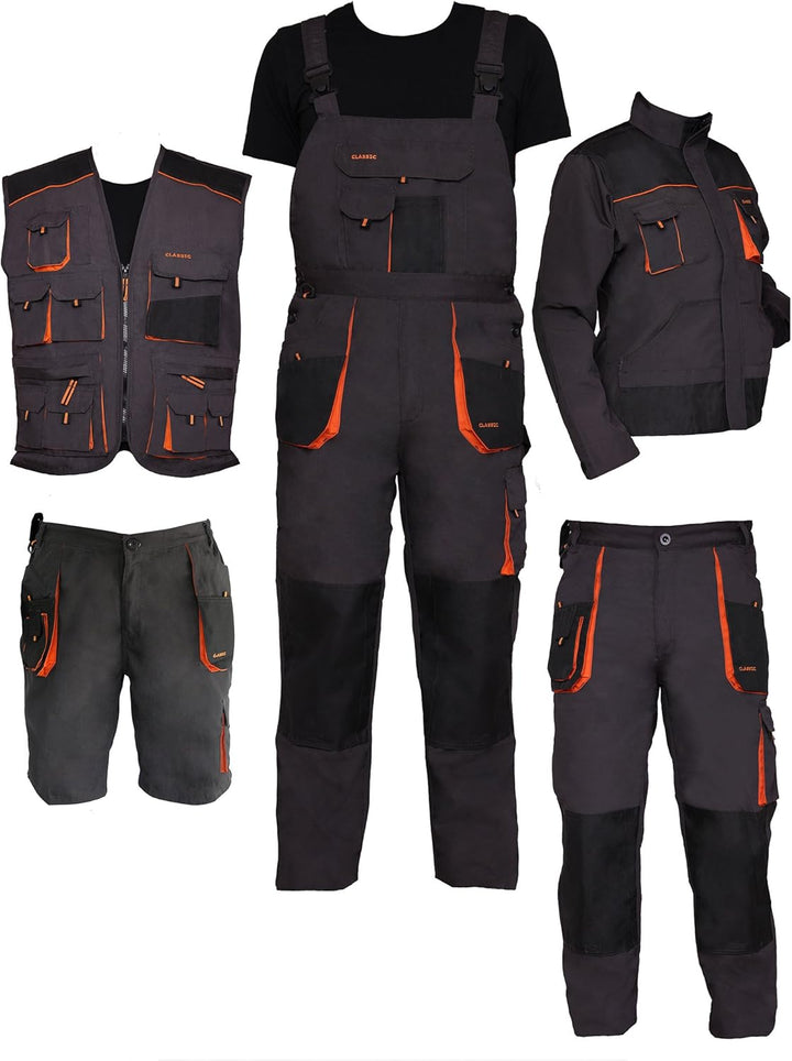 ART.MAS Arbeitsweste, Montageweste, Weste, Handwerker, KFZ, Classic, 270 g/m2 Gr. 46-60 48 Graphit/O