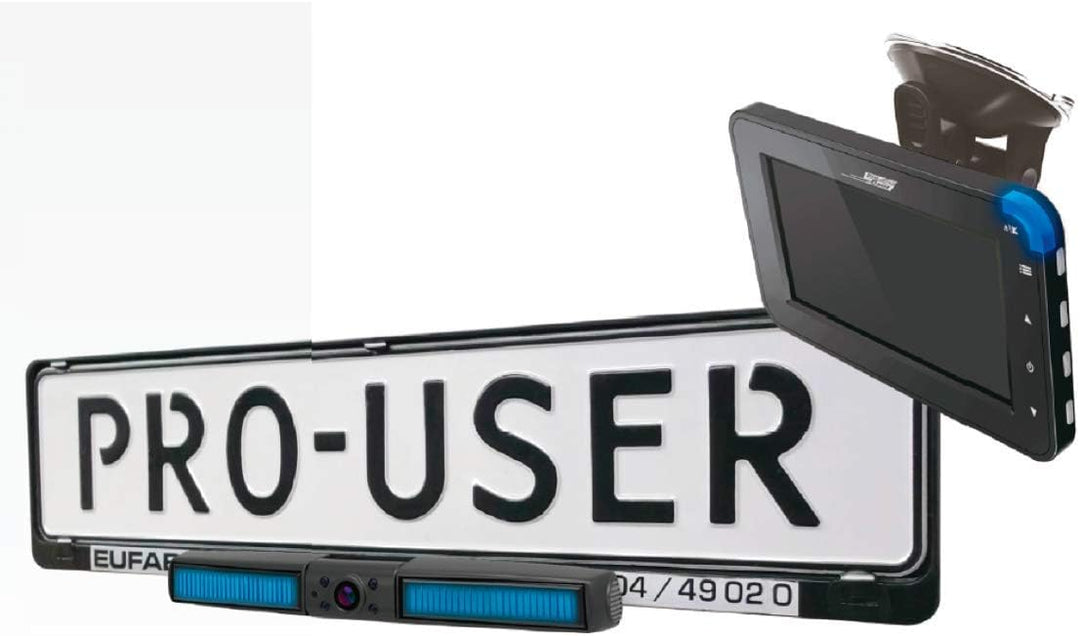 Pro User Solar Rückfahrkamerasystem DRC4310 SOLAR: digitales kabelloses Funk-Rückfahrkamera-Set mit