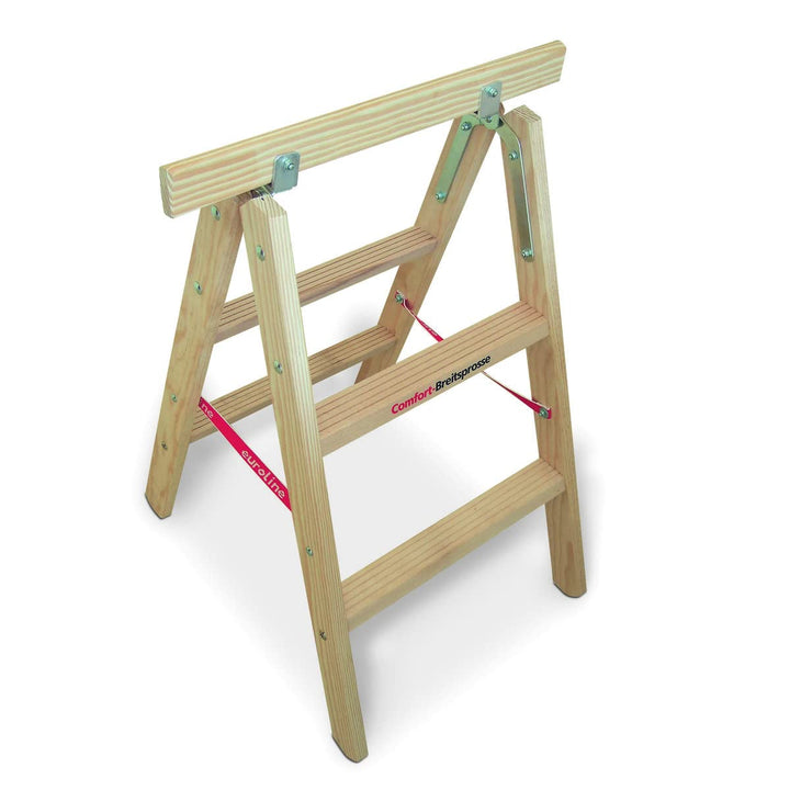 Euroline Holz-Tapezierbock mit Comfort-Breitsprosse, 1150402