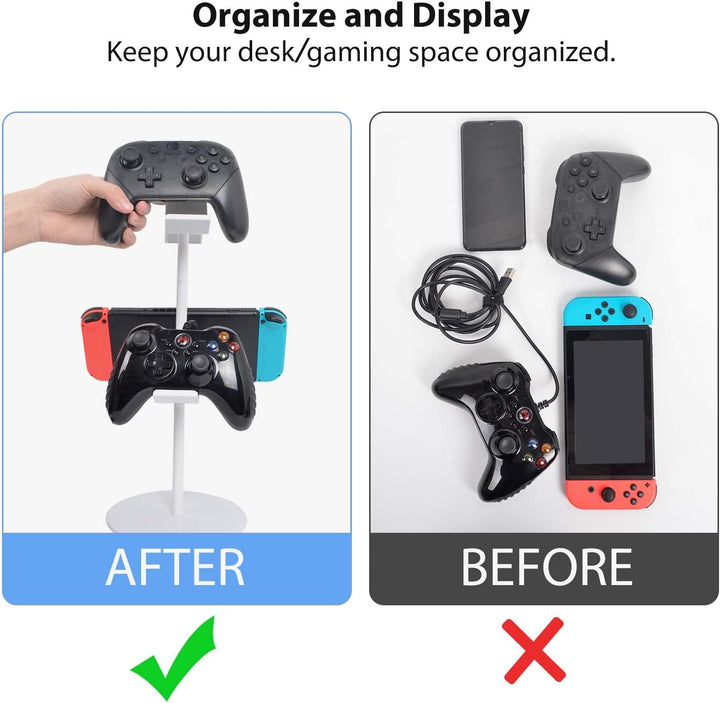 Universal Game Controller Halter, Controller Headset Kopfhörer Halterung Ständer Zubehör Tisch für X