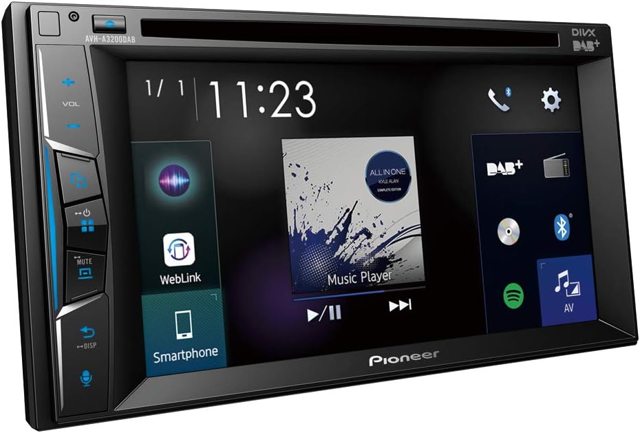 Pioneer AVH-A3200DAB 2-DIN-Multimedia Player, 6,2-Zoll ClearType-Touchscreen, Smartphone-Anbindung,