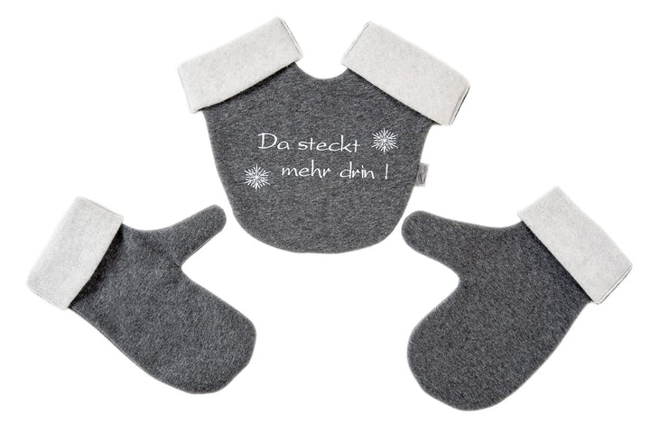 Goldi-Design Partnerhandschuhe aus Doppelfleece - Bestickt - deutsche Handarbeit Partnerhandschuhe -