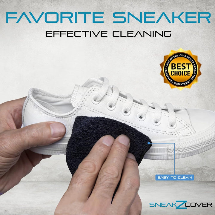 Sneaker Cleaner Set – Basic Schuhputzset inkl. hochwertiger Schuhreiniger, Schuhbürste, Mikrofasertu