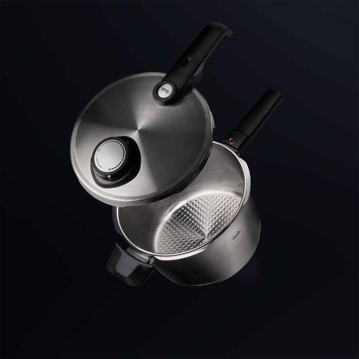 Fissler Vitavit Premium / Schnellkochtopf-Set, 4-teilig (6l - Ø 22 cm & Schnellbratpfanne 2,5l - Ø 2