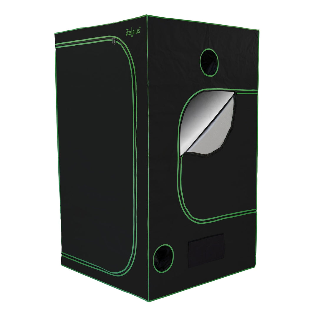 Zelsius Growzelt "MyHomeGrow" Grow tent | Indoor Growbox | schwarz grün | Growroom Growschrank Darkr
