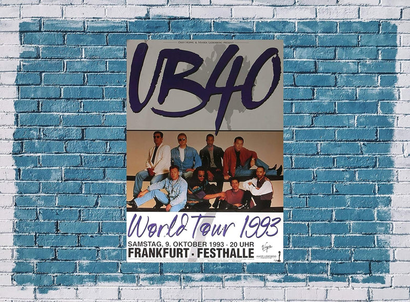 UB 40 - Promises and Lies, Frankfurt 1993 » Konzertplakat/Premium Poster | Live Konzert Veranstaltun