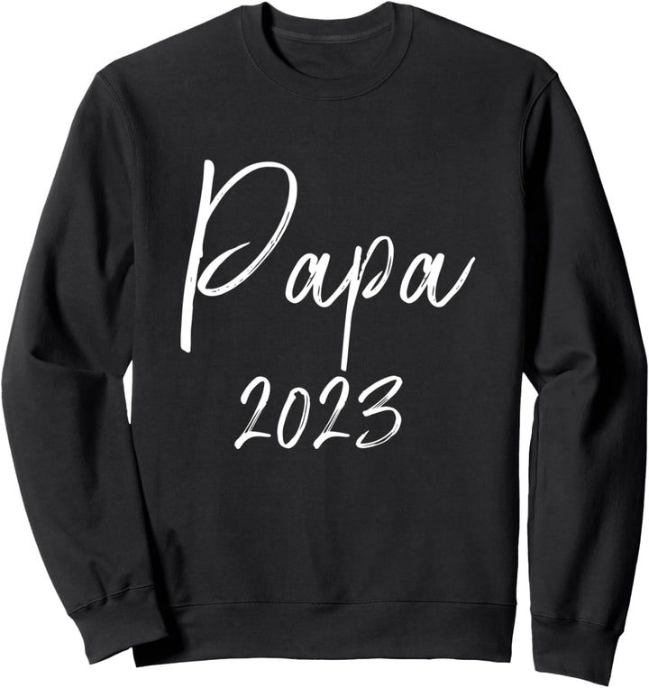 Papa 2023 werdender Vater Sweatshirt