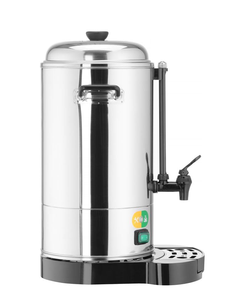 HENDI Heissgetränkespender, Doppelwandig, Energiesparend, non drip Hahn, wartungsfreies Heizelement,