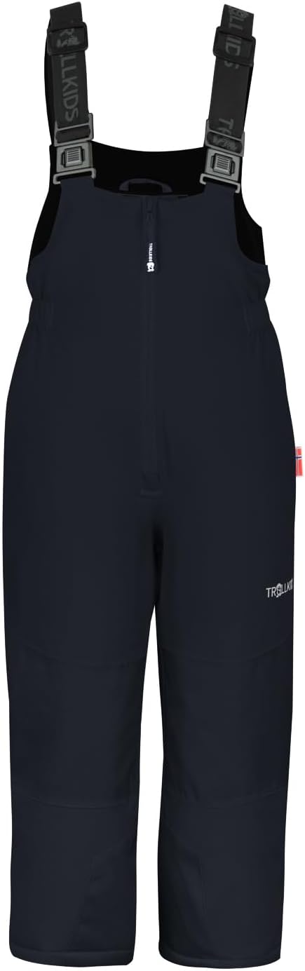 Trollkids wasserdichte Skihose Schneehose Nordkapp 92 Schwarz, 92 Schwarz