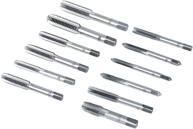 Metrisches Gewindeschneider-Set, 40 Stück, M3-M12, Gewindebohrer mit Gewindelehre, robuste Handwerkz