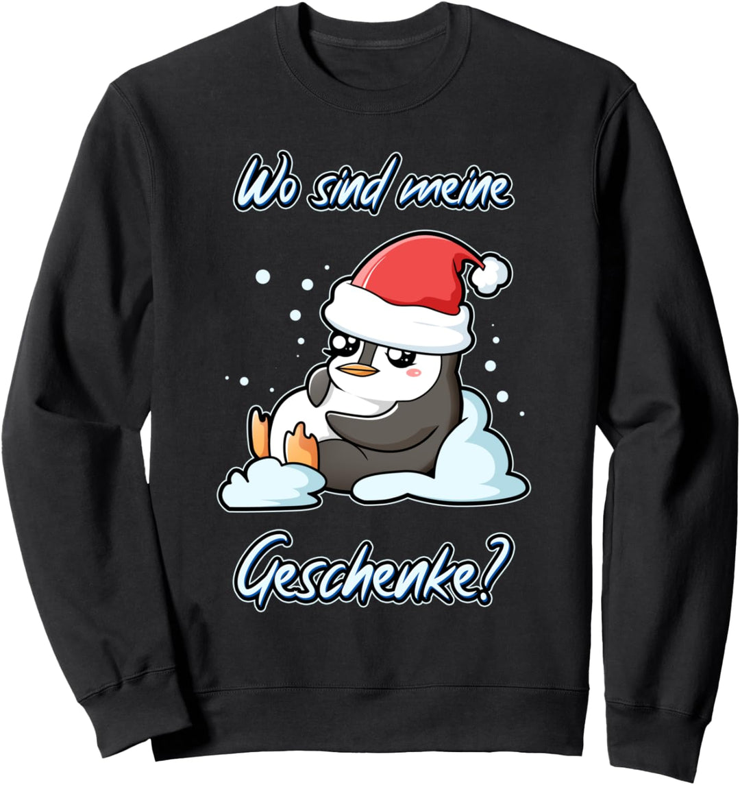 Christmas Pinguin Lustiges Xmas süsser Pinguin Weihnachten Sweatshirt