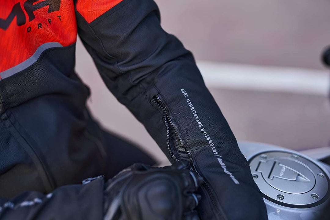 SHIMA DRIFT Motorradjacke Herren | Leichte, Atmungsaktive Sommer Mesh Motorcycle Stadt Textiljacke M