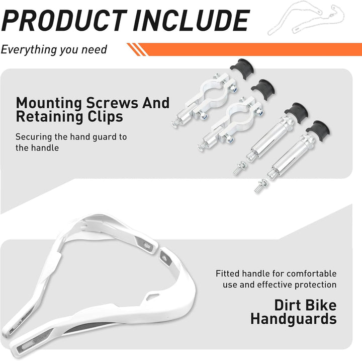 DREAMIZER Handprotektoren Motorrad Aluminium 22mm und 28mm, Handprotektoren für Offroad ATV Dirt Pit