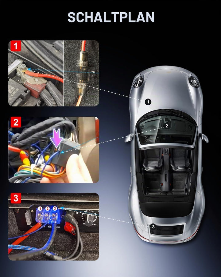 Kofferraum-Subwoofergehäuse mit Integriertem Verstärker, leistungsstarker Gehäuse Subwoofer mit 3800