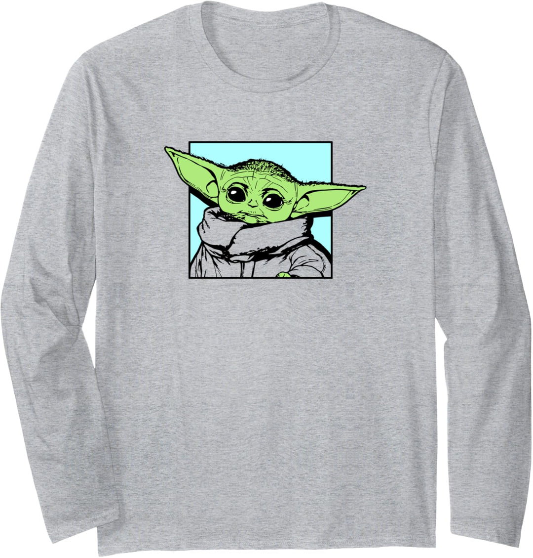 Star Wars: The Mandalorian The Child Simple Square Langarmshirt