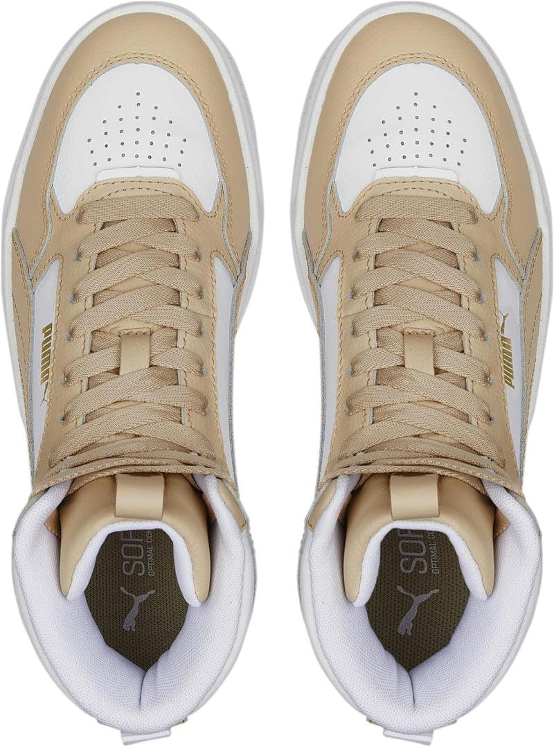 PUMA Damen Karmen Rebelle Mid Sneaker 40.5 EU Puma White Light Sand, 40.5 EU Puma White Light Sand