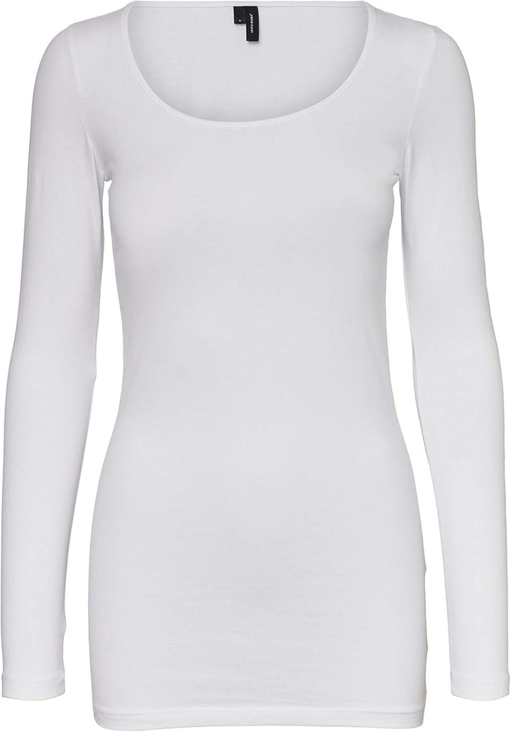 VERO MODA Female Top VMMAXI T-Shirt XS Weiss/Schwarz (2x Bright White/ 2x Black), XS Weiss/Schwarz (
