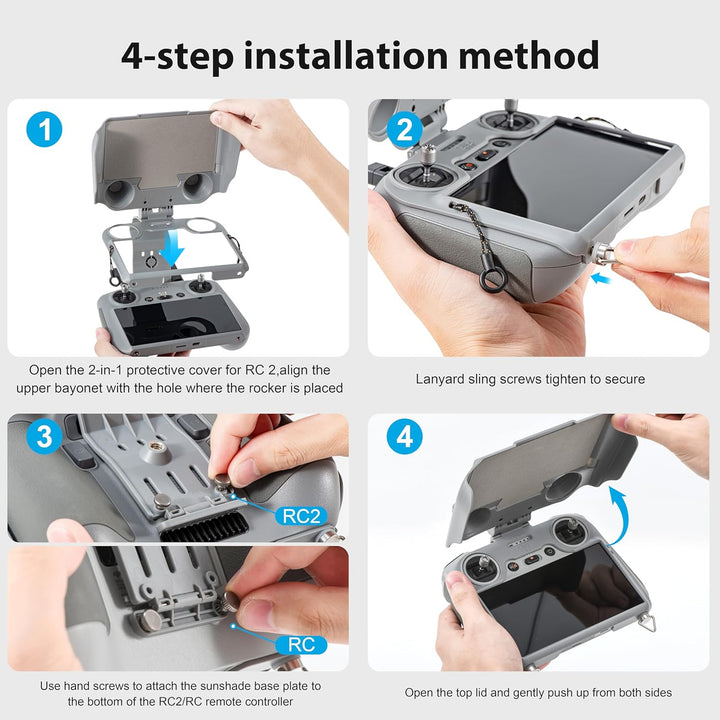STARTRC Mini 5 Pro Sonnenblende mit Gurt für DJI mini 5/4/3 pro/Air 3S/Air 3 Zubehör, Sonnenschutz f