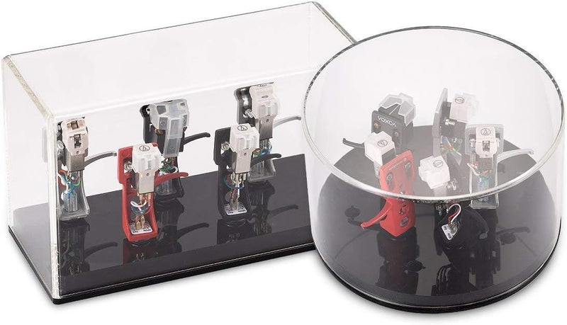 Nobsound Headshell Cartridge Keeper Phono Shell Case Acrylic Box Turntable Record Player Stylus Hold