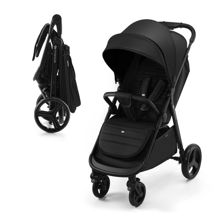 Kinderkraft RINE Buggy bis 22 kg, Kinderwagen, Mit einer Hand zusammenklappbar, wasserfestes Verdeck