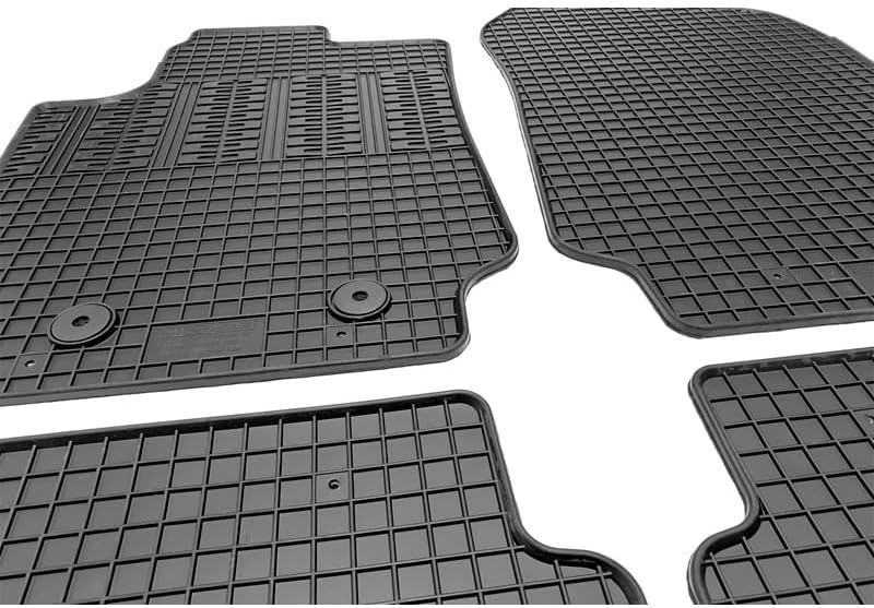 AUTO-STYLE Satz Gummimatten kompatibel mit Ford Ranger 2012- (4-teilig + Montagesystem)